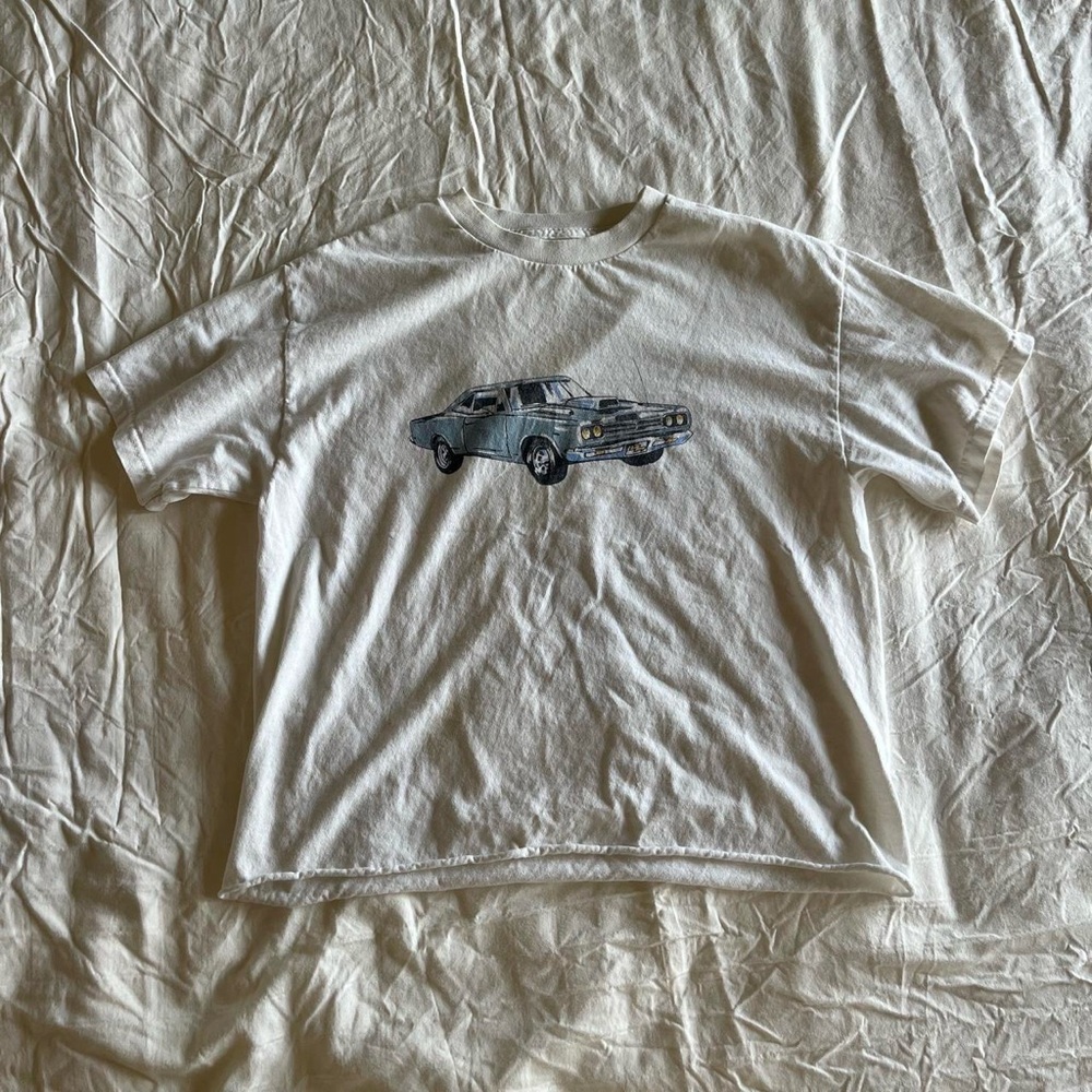 brandy melville motor show racer crop top